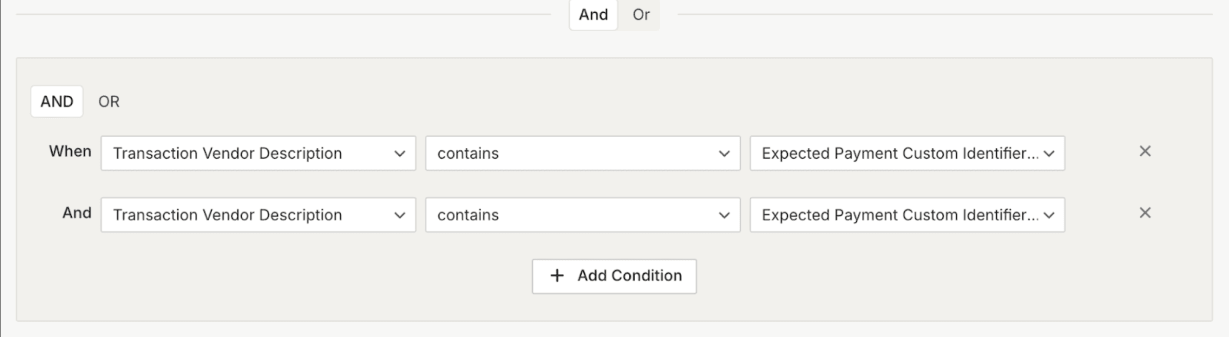 Reconciliation Rules